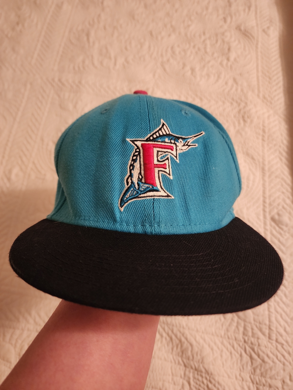New Era Miami Marlins 9FIFTY Baseball Cap MLB Pink & Teal Snapback Adjustable